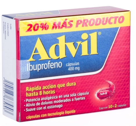 ADVIL FASTGEL 200MG CAP C10